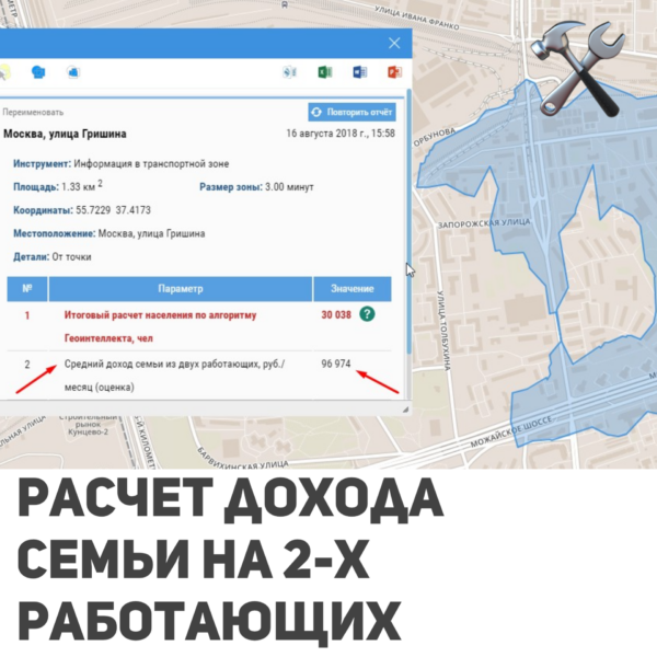 Инструмент расчета дохода семьи на двух работающих. Любой город